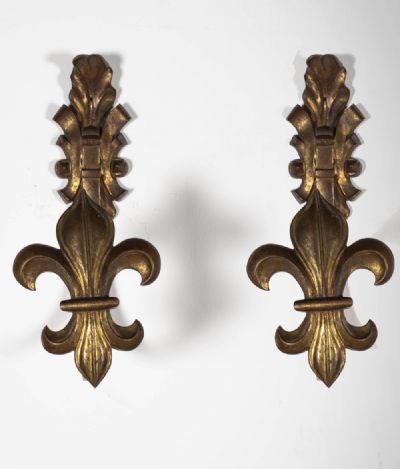 PAIR OF BRASS CURTAIN TIE BACKS, at deVeres Auctions
