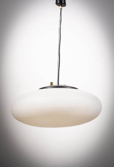 A GLASS PENDANT LIGHT, ITALIAN at deVeres Auctions