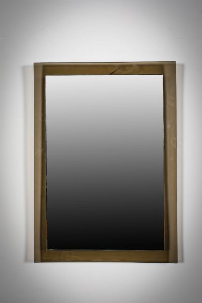 AN ITALIAN TWO TONE WALL MIRROR at deVeres Auctions