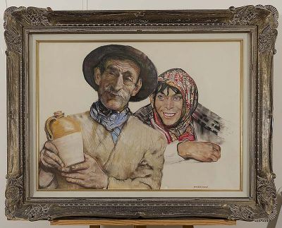 IRISH GOTHIC by Sean Keating sold for €18,500 at deVeres Auctions