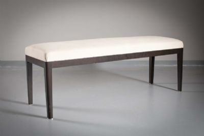 A RECTANGULAR UPHOLSTERED STOOL by Andree Putman sold for €360 at deVeres Auctions