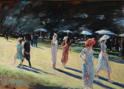 OUT FOR A STROLL, ROYAL ASCOT by John Fitzgerald sold for €2,600 at deVeres Auctions