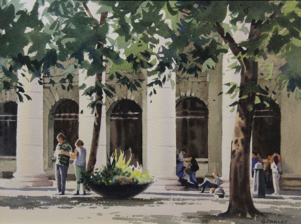 OUTSIDE THE GPO by George Oakley sold for €280 at deVeres Auctions