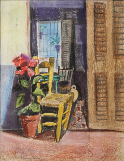 SPANISH INTERIOR by Arthur Armstrong sold for €320 at deVeres Auctions