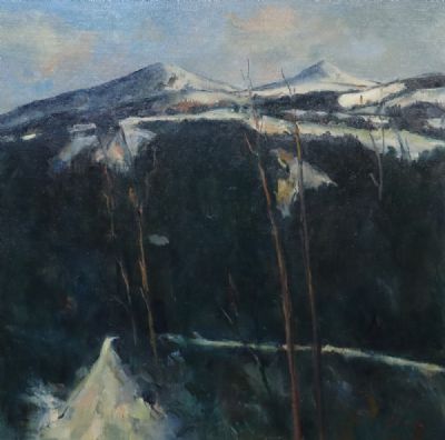 SNOW ON THE SUGARLOAF by Peter Collis sold for €1,700 at deVeres Auctions