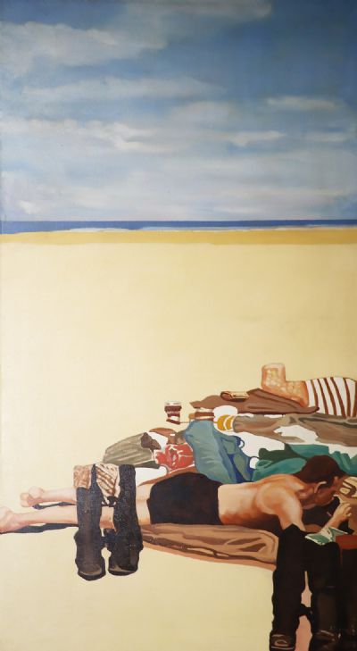 THE BEACH by J. Slevin  at deVeres Auctions