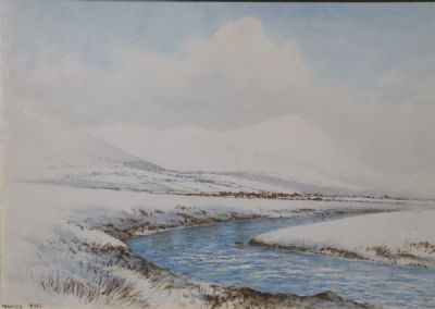 SNOW OVER WICKLOW by Howard Knee sold for €220 at deVeres Auctions