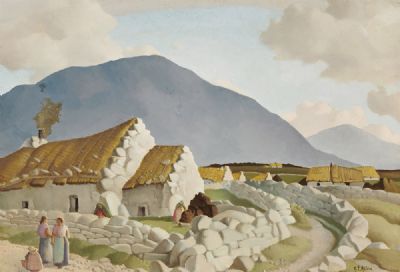 CLOUDS OVER ACHILL by Harry Epworth Allen sold for €6,000 at deVeres Auctions