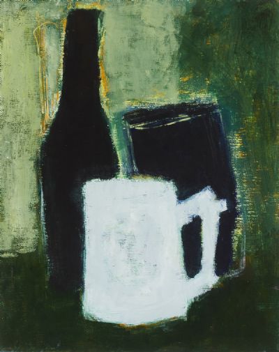 STILL LIFE WITH WHITE MUG by Nancy Wynne-Jones sold for €1,100 at deVeres Auctions