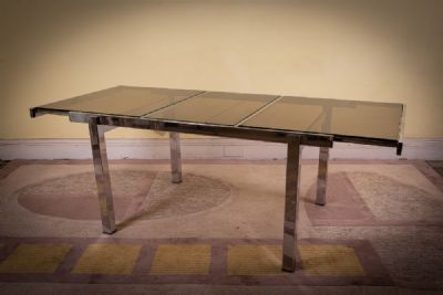 12 by A Chrome Dining Table  at deVeres Auctions