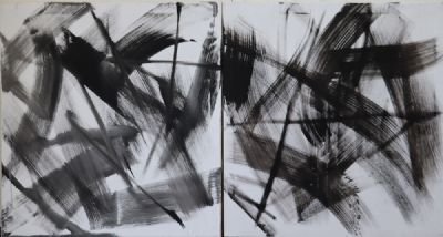 ABSTRACT DIPTYCH by Michael Coleman  at deVeres Auctions