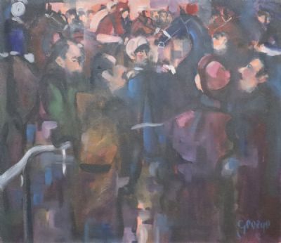 AT THE RACES by George Dunne  at deVeres Auctions