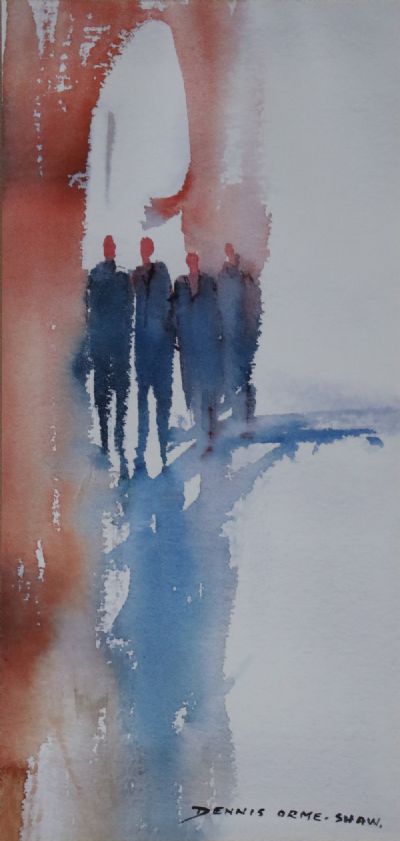 THE WALKERS by Denis Orme Shaw  at deVeres Auctions