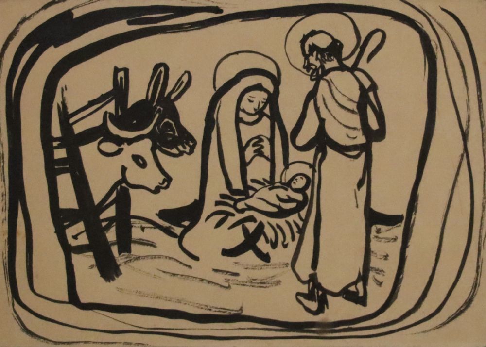 THE NATIVITY by Gerard Dillon  at deVeres Auctions