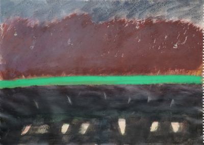 NIGHT CASTLE AND DISTANT WOOD by Tony O'Malley  at deVeres Auctions
