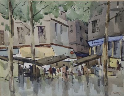 FRENCH MARKET by Desmond Carrick  at deVeres Auctions