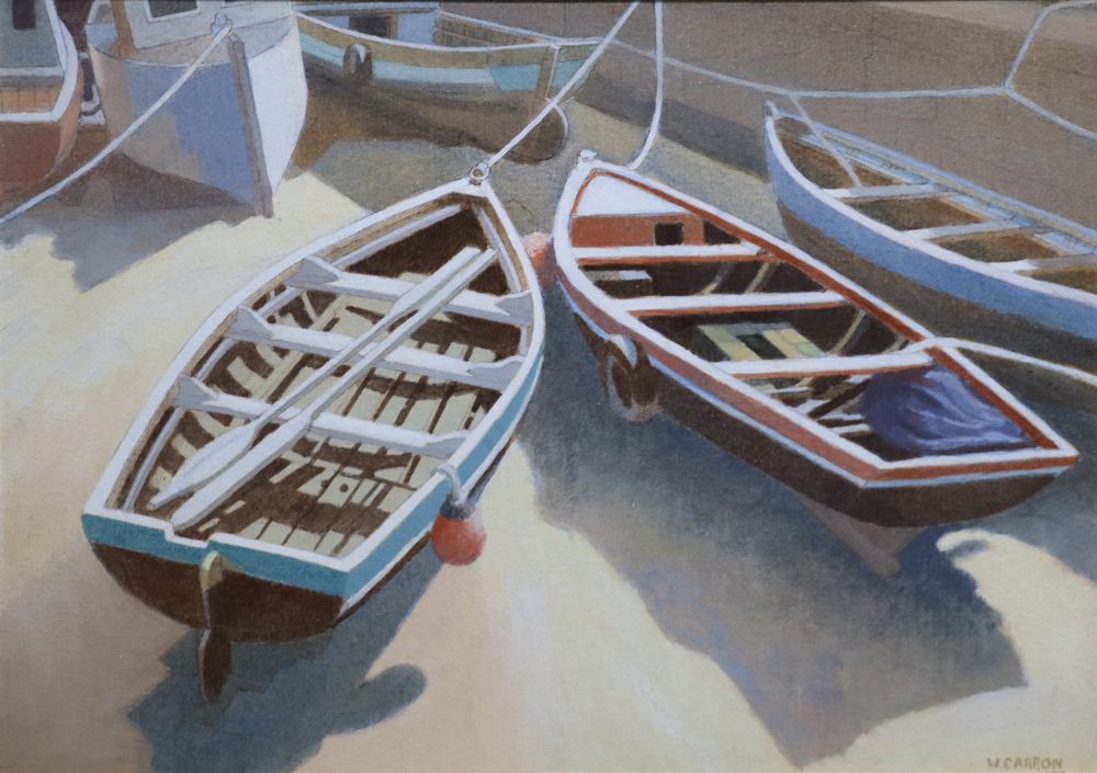 ACHILL BOATYARD by William Carron  at deVeres Auctions