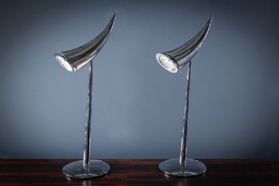 A PAIR OF ARA LAMPS by Philippe Starck sold for €950 at deVeres Auctions