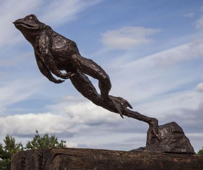 LEAPING FROG by John Cox  at deVeres Auctions