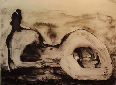 RECLINING FIGURE,CAVE by Henry Moore sold for €1,000 at deVeres Auctions
