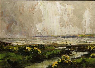 COASTAL LANDSCAPE by James Humbert Craig sold for €900 at deVeres Auctions
