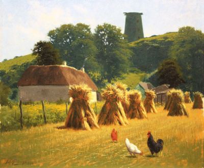 AUGUST NOON, FELTRIM HILL by Joseph Malachy Kavanagh sold for €1,900 at deVeres Auctions