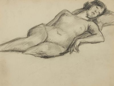 NUDE by Roderic O'Conor sold for €2,200 at deVeres Auctions
