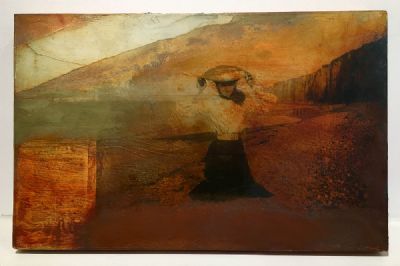 SOUVENIR OF ST VALERY, RED CLIFFS by Hughie O'Donoghue  at deVeres Auctions