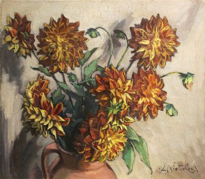 FLORAL STILL LIFE by Paul Nietsche sold for €1,800 at deVeres Auctions