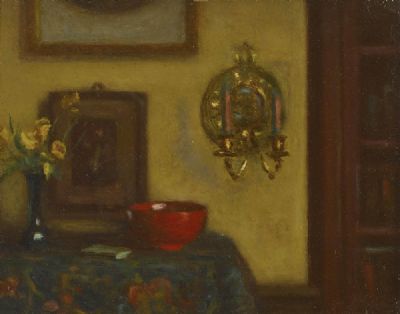 The Red Bowl by H.C. Tisdell sold for €400 at deVeres Auctions