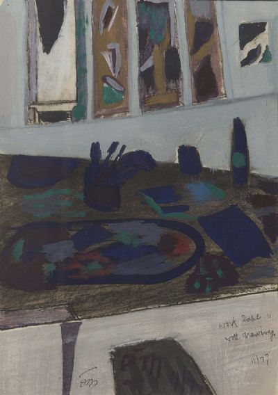 WORK TABLE II 1977 by Tony O'Malley sold for €1,800 at deVeres Auctions