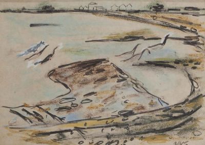 GEESE AT SUTTON CROSS by Norah McGuinness sold for €750 at deVeres Auctions