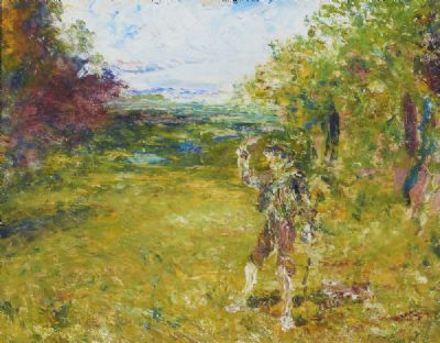 NEAR BALLYCASTLE, CO MAYO by Jack Butler Yeats sold for €3,200 at deVeres Auctions