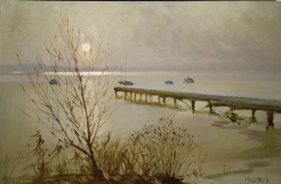 WINTER AFTERNOON, ROUNDSTONE by Cecil Maguire sold for €4,200 at deVeres Auctions