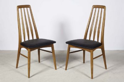 A SET OF FOUR ROSEWOOD EVA CHAIRS by NIELS KOEFOED sold for €450 at deVeres Auctions