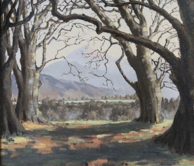 HAYSTACKS AND BIRDS by Mabel Young sold for €90 at deVeres Auctions