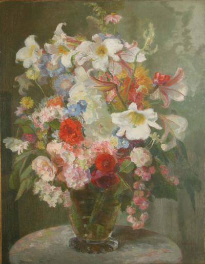 SUMMER FLOWERS by Moyra Barry sold for €12,000 at deVeres Auctions