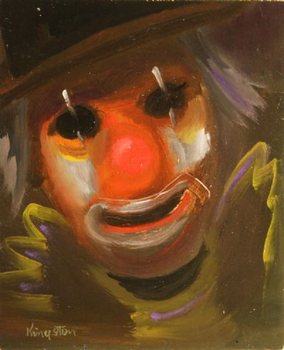HEAD OF CLOWN by Richard Kingston sold for €320 at deVeres Auctions