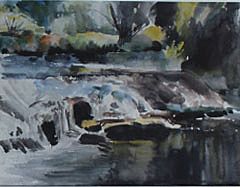 IRISH VILLAGE and THE DODDER by Tom Nisbet  at deVeres Auctions