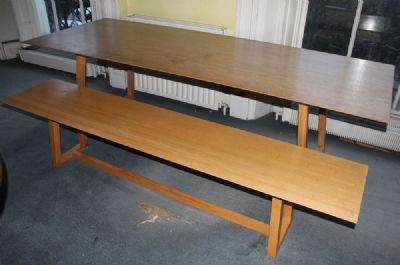 A BAMBOO REFECTORY TABLE at deVeres Auctions