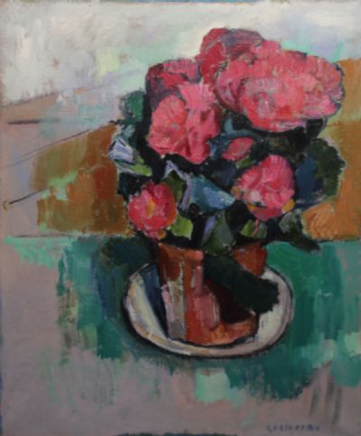FLOWERS STILL LIFE by Alexey Krasnovsky sold for €400 at deVeres Auctions