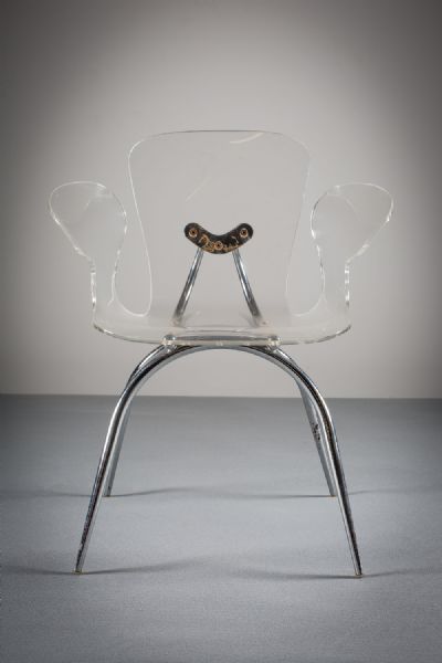 A PERSPEX DESK CHAIR at deVeres Auctions