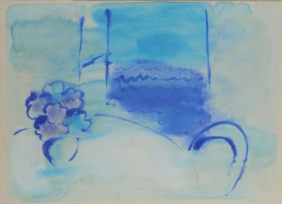 BLUE STILL LIFE by Neil Shawcross  at deVeres Auctions