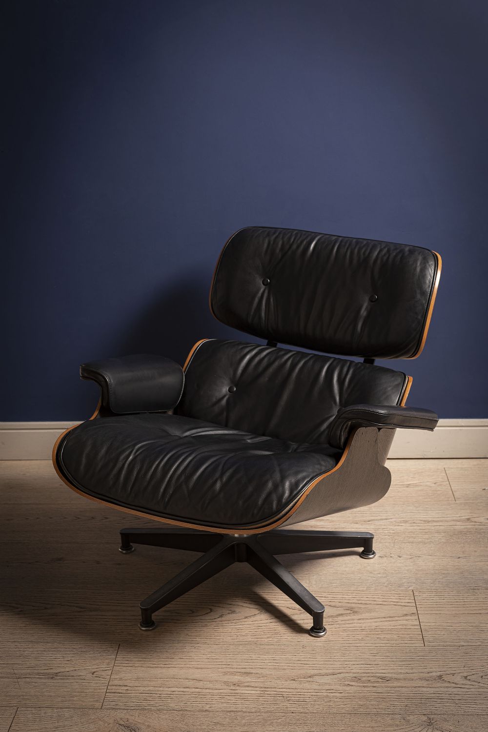 Lot 62 - HERMAN MILLER CHAIR & STOOL by CHARLES AND RAY EAMES