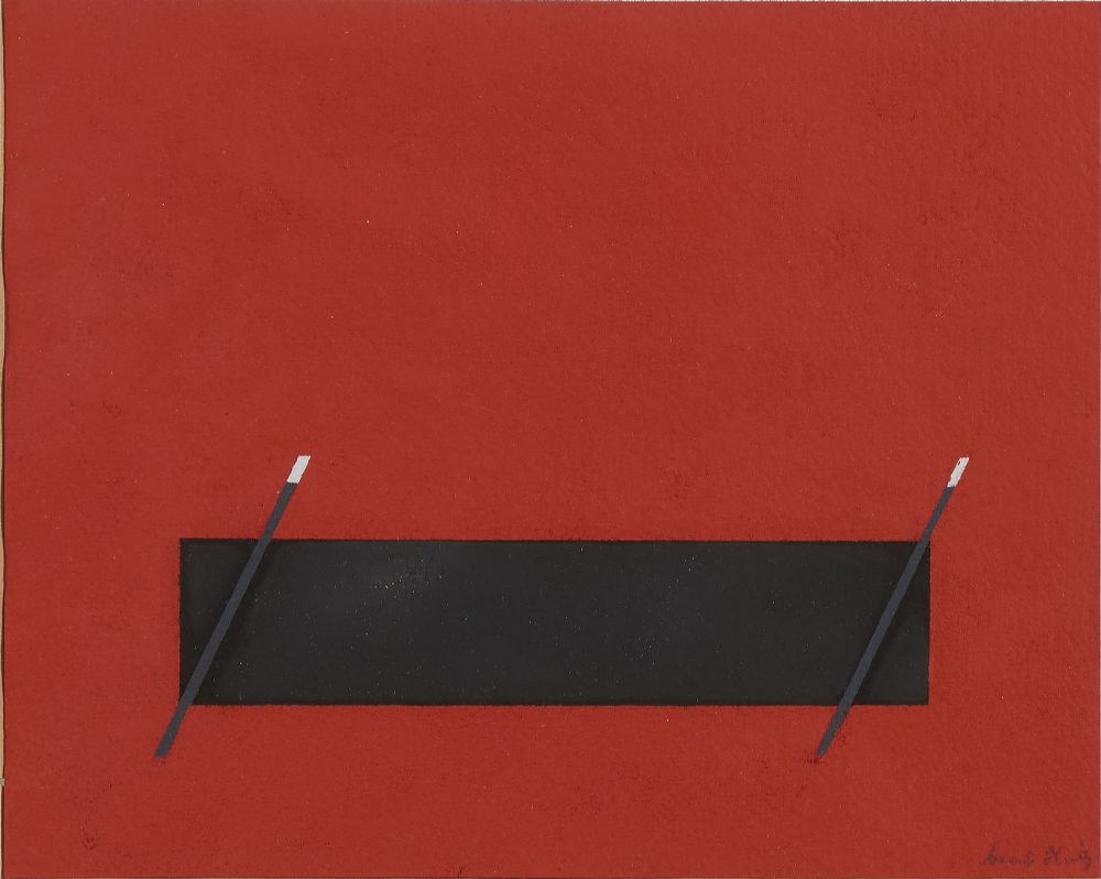Lot 73 - RED AND BLACK PAINTING I by Cecil King