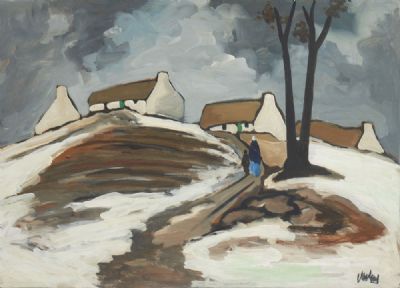 ROAD HOME, WINTER by Markey Robinson sold for €2,000 at deVeres Auctions