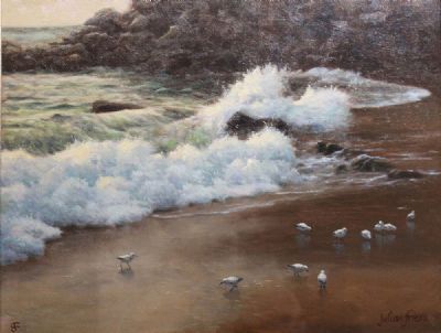 BIRDS ON THE SEASHORE by Julian Friers sold for €550 at deVeres Auctions