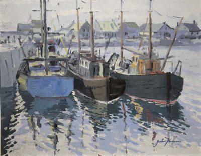 HOWTH HARBOUR by John Kirwan sold for €440 at deVeres Auctions