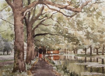 RIVER WALK by Tom Nisbet sold for €220 at deVeres Auctions