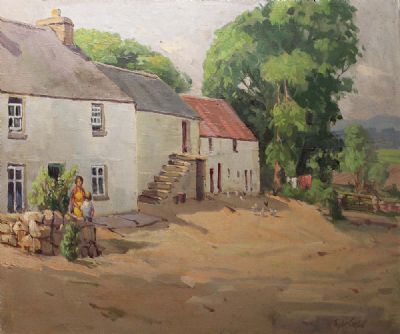 FARMSTEAD, CO DONEGAL by Robert Taylor Carson sold for €850 at deVeres Auctions